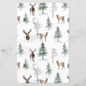 Papier Forêt forestière d'hiver Débauche (Dos)