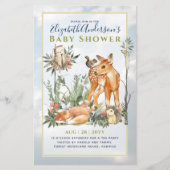 Papier Forêt forestière Végétation Baby shower Animaux sa (Devant)