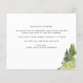 Papier Forêt Rustique Nous avons déménagé Nouvelle Maison (Dos)