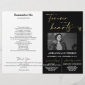 Papier Forever in Our Hearts Memorial Photo Program (Devant)