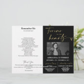 Papier Forever in Our Hearts Memorial Photo Program (Debout devant)