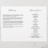 Papier Forever in Our Hearts Memorial Photo Program (Dos)