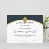 Papier  Formal Corporate Recognition Award (Debout devant)