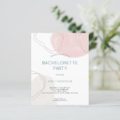 Papier Formes Abstraites de Budget Invitation pour Enterr (Debout devant)