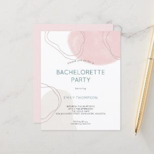 Papier Formes Abstraites de Budget Invitation pour Enterr