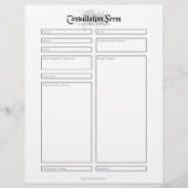 Papier Formulaire de consultation (Devant)