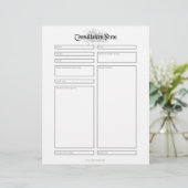 Papier Formulaire de consultation (Debout devant)