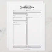 Papier Formulaire de consultation (Devant / Derrière)