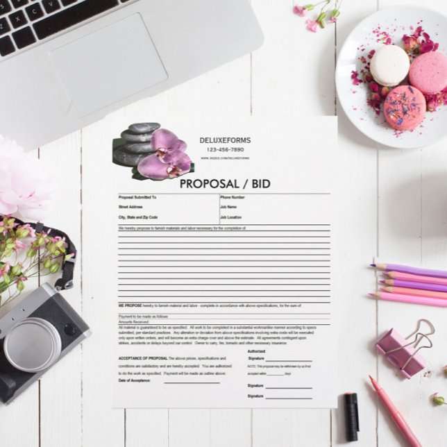 Papier Formulaire de proposition pour la tranquillité des (Créateur téléchargé)