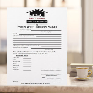 Papier Formulaire de renonciation inconditionnelle partie