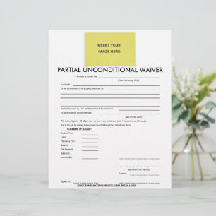 Papier Formulaire de renonciation partielle inconditionne