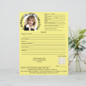 Papier Formulaire Médicale (Debout devant)