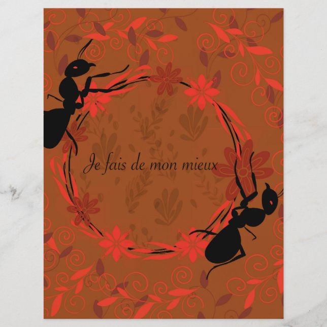 Papier fourmi, affirmation positive, phrase inspirante (Devant)