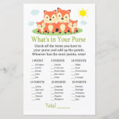 Papier Fox Ce qui est dans votre jeu de bourse (Devant)