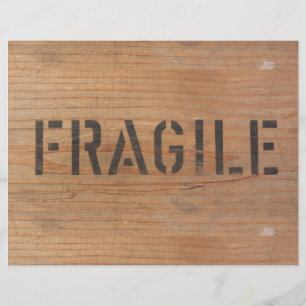 Papier Fragile sur bois
