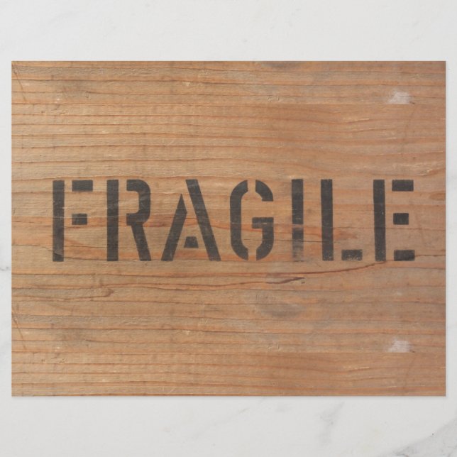 Papier Fragile sur bois (Devant)