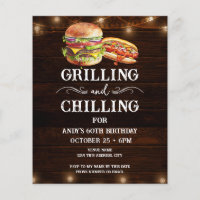 Fraisage et grillages 60e anniversaire Invitation