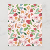 Papier Fraise Berry Premier budget Anniversaire (Dos)