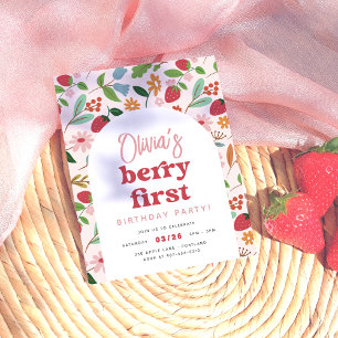Papier Fraise Berry Premier budget Anniversaire