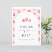 Papier Fraise Wives For Baby Sign (Debout devant)