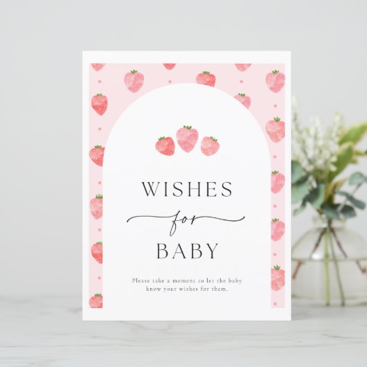 Papier Fraise Wives For Baby Sign (Debout devant)