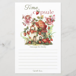 Papier Framboise Fée Berry Sweet Anniversaire Heure Capsu