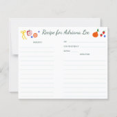 Papier FRESH OFF MARKET CUSTOM Bridal Shower Recipe Card (Devant)