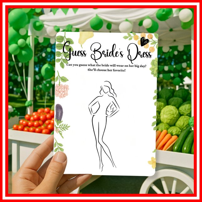 Papier Fresh Off The Market Devinez The Bride's Dress Gam (Créateur téléchargé)