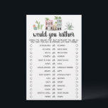 Papier Friends Party Voudriez-vous modifier le jeu<br><div class="desc">Achetez ce jeu à thème de voyage modifiable et profitez de la haute qualité que vous préférez carte pour votre événement! C'est un modèle de jeu,  Vous pouvez changer les questions comme vous le souhaitez! Aquarelle de voyage thème design.</div>