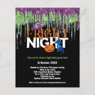 PAPIER Fright Night Glitter Drip Halloween Party Flyer