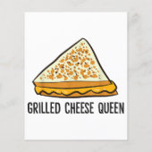 Papier Fromage Grillé Queen Funny Fromage Grillé (Dos)