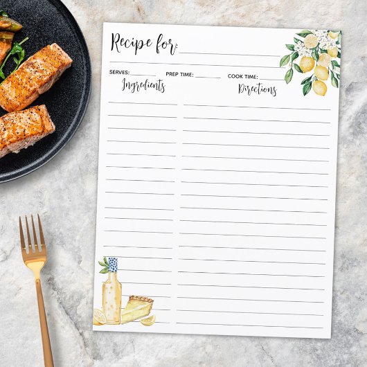 Papier Fruit de citron jaune et Bleue Recette Insertion