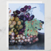 PAPIER FRUITS DE SAISON 1 - RAISONS ET PEARS (Devant / Derrière)