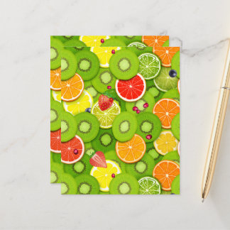 Papier Fruits d'été 2