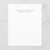 Papier Fuchsia Dreams Faire-part de mariage BUDGET (Dos)