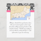 Papier Fuchsia victorienne rose et blanc Damas (Dos)