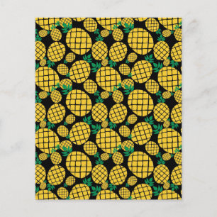 Papier Fun Ananas Jaune Motif de fruits tropicaux