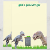 Papier Fun Dinosaur Stationery (Devant / Derrière)