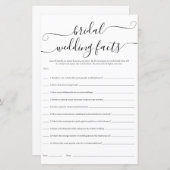 Papier Fun Mariage nuptiale faits jeu de douche (Devant / Derrière)