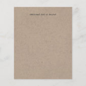 Papier Fun Marié Groom Mariage rustique Invitation manusc (Dos)