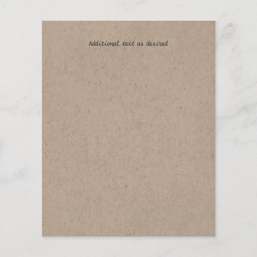 Papier Fun Marié Groom Mariage rustique Invitation manusc (Dos)