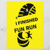 Papier Fun Run Event Cause Charité Promotion Prix (Dos)