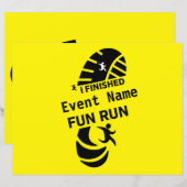 Papier Fun Run Event Cause Charité Promotion Prix (Devant / Derrière)