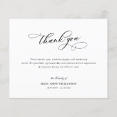 Papier funérailles de calligraphie moderne merci note (Devant)