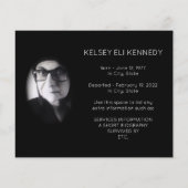 Papier funérailles florales vintages (Dos)