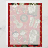 Papier funky bold cinties (Devant / Derrière)