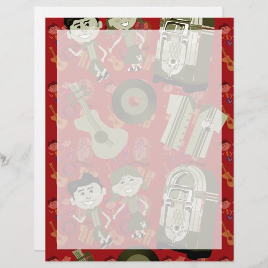 Papier funky bold cinties (Devant / Derrière)