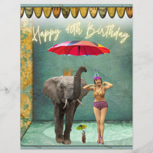 Papier Funky Vintage Party fille 40e anniversaire Scrapbo