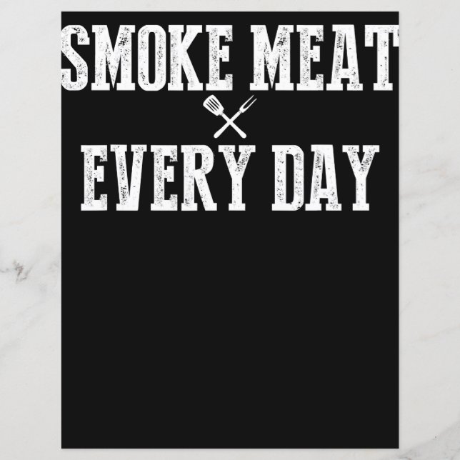 Papier Funny Bbq Smoker Accessoire Pitmaster Papa Grillin (Devant)