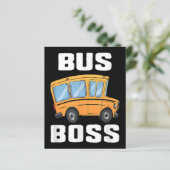 Papier Funny Bus Boss School Bus Driver (Debout devant)